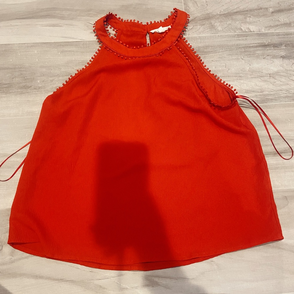 Red E&M dress tank